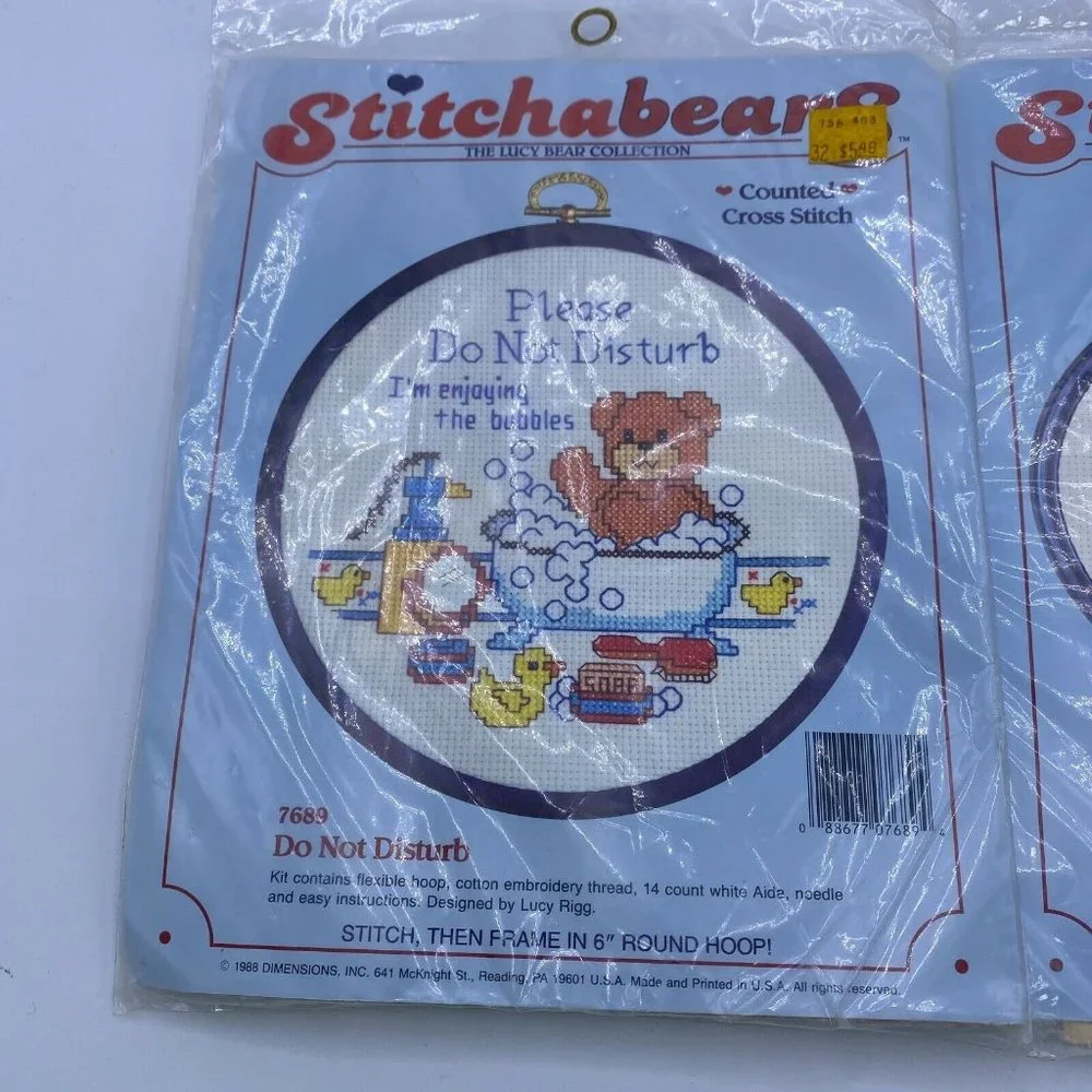VINTAGE STITCHA BEARS COUNTED CROSS STITCH 